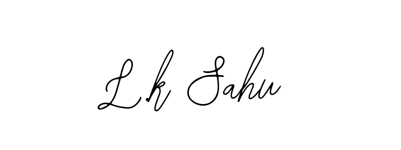 Also we have L.k Sahu name is the best signature style. Create professional handwritten signature collection using Bearetta-2O07w autograph style. L.k Sahu signature style 12 images and pictures png